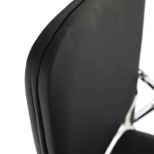 Scaun conferinta cu masuta negru natur Soner 51x85x84 cm 