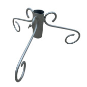 Suport brad Craciun fier forjat argintiu 40 cm x 28 H