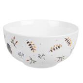 Set 6 boluri portelan Bird 14x7 cm, 500 ml