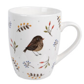 Set 6 cani portelan Bird 12x8x10 cm, 350 ml