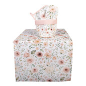 Traversa masa bumbac multicolor Flowers JH 50x140 cm