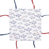 Cos paine bumbac multicolor Pestisori 35x35x8 cm
