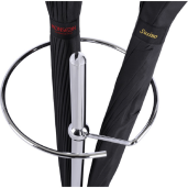 Suport umbrele crom sticla neagra Oldo 26x26x60 cm