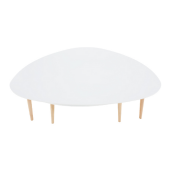 Set 2 masute mdf alb fag natur Folko 116x66x45 cm, 75x43x39 cm