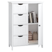 Dulap mdf alb Stormi 50x30x82,7 cm