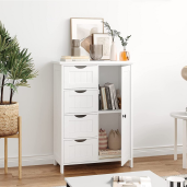 Dulap mdf alb Stormi 50x30x82,7 cm