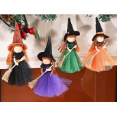 Set 4 figurine Vrajitoare Befana 6x17.5 cm