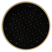 Set 6 suporturi farfurii negru auriu Craciun 33x1 cm