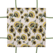 Cos paine bumbac multicolor Floarea Soarelui 35x35x8 cm