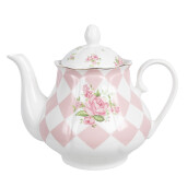 Ceainic portelan multicolor Romantic 20x14x17 cm / 1000 ml