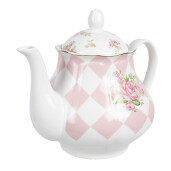 Ceainic portelan multicolor Romantic 20x14x17 cm / 1000 ml
