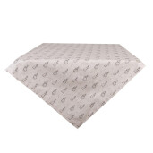 Fata masa bumbac bej gri Iepurasi 100x100 cm