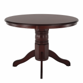 Masa rotunda MDF maro castaniu Tablos 106x106x75.8 cm 