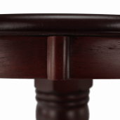 Masa rotunda MDF maro castaniu Tablos 106x106x75.8 cm 