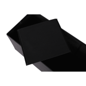 Bancuta pliabila piele ecologica neagra Zamira 114x38x38 cm