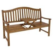 Banca de gradina cu masuta, lemn de salcam, Taima 150x64x104 cm