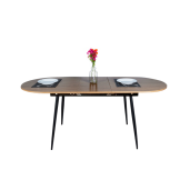 Masa dining extensibila stejar neagra Tameron 150-190x80x75 cm