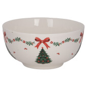 Bol Craciun Bradut portelan multicolor LF Ø 14x7 cm / 500 ml