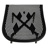 Scaun negru Tegra 37x53x86 cm