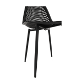 Scaun negru Tegra 37x53x86 cm