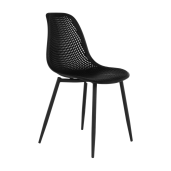 Scaun negru Tegra 37x53x86 cm
