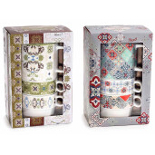 Set 2 ceainice, 4 cesti portelan multicolor 14x8x20 cm, 320 ml, 190 ml