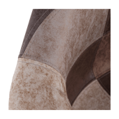 Fotoliu tapiterie piele ecologica patchwork picioare fag Terst 64x60x83 cm