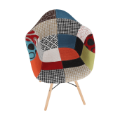 Fotoliu patchwork fag Tobo 63x60x83 cm
