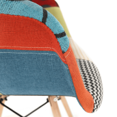 Fotoliu patchwork fag Tobo 63x60x83 cm