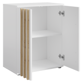 Comoda DTD alb stejar artisan Tolis 60x35x73 cm