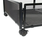 Cutie depozitare roti metal negru Tomko 60x40x16 cm