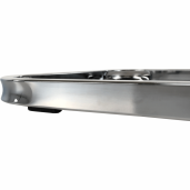 Scaun tapiterie piele ecologica gri maro Tosena 44x60.5x98 cm