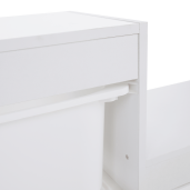 Raft, organizator DTD plastic alb Trinis 120,5x30x90 cm