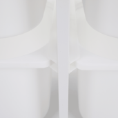 Raft, organizator DTD plastic alb Trinis 120,5x30x90 cm