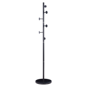 Cuier pardoseala negru metal/marmura Triton 36,5x176 cm