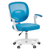 Scaun birou pivotant albastru alb Trixi 59x50x81-91 cm