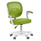 Scaun birou pivotant verde alb Trixi 59x50x81-91 cm