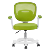 Scaun birou pivotant verde alb Trixi 59x50x81-91 cm