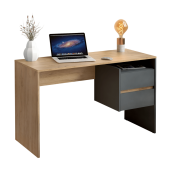Birou DTD stejar artizan grafit Tulio 125x51.6x75.4 cm