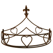 Baldachin pat fier maro cupru 59x30x42 cm