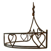 Baldachin pat fier maro cupru 59x30x42 cm