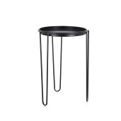 Suport ghiveci flori otel negru Madelyn 33.5x50 cm