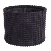 Cos depozitare textil negru 22x18 cm