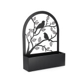 Suport ghivece flori metal negru Rosalinda 40.5x11.5x54 cm