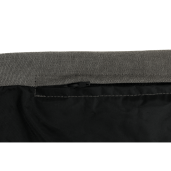 Fotoliu tip sac, material textil gri, Urason,  80x80x80 cm