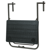 Masuta de balcon pliabila, neagra, Uzor 60x61x83,5 cm 