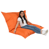 Fotoliu tip sac, textil portocaliu, Getaf, 140x180 cm