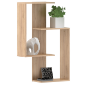Polita suspendata stejar craft auriu Valpa 65x22x100 cm