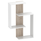 Polita suspendata alb stejar sonoma Valpa 65x22x100 cm