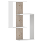 Polita suspendata alb stejar sonoma Valpa 65x22x100 cm
